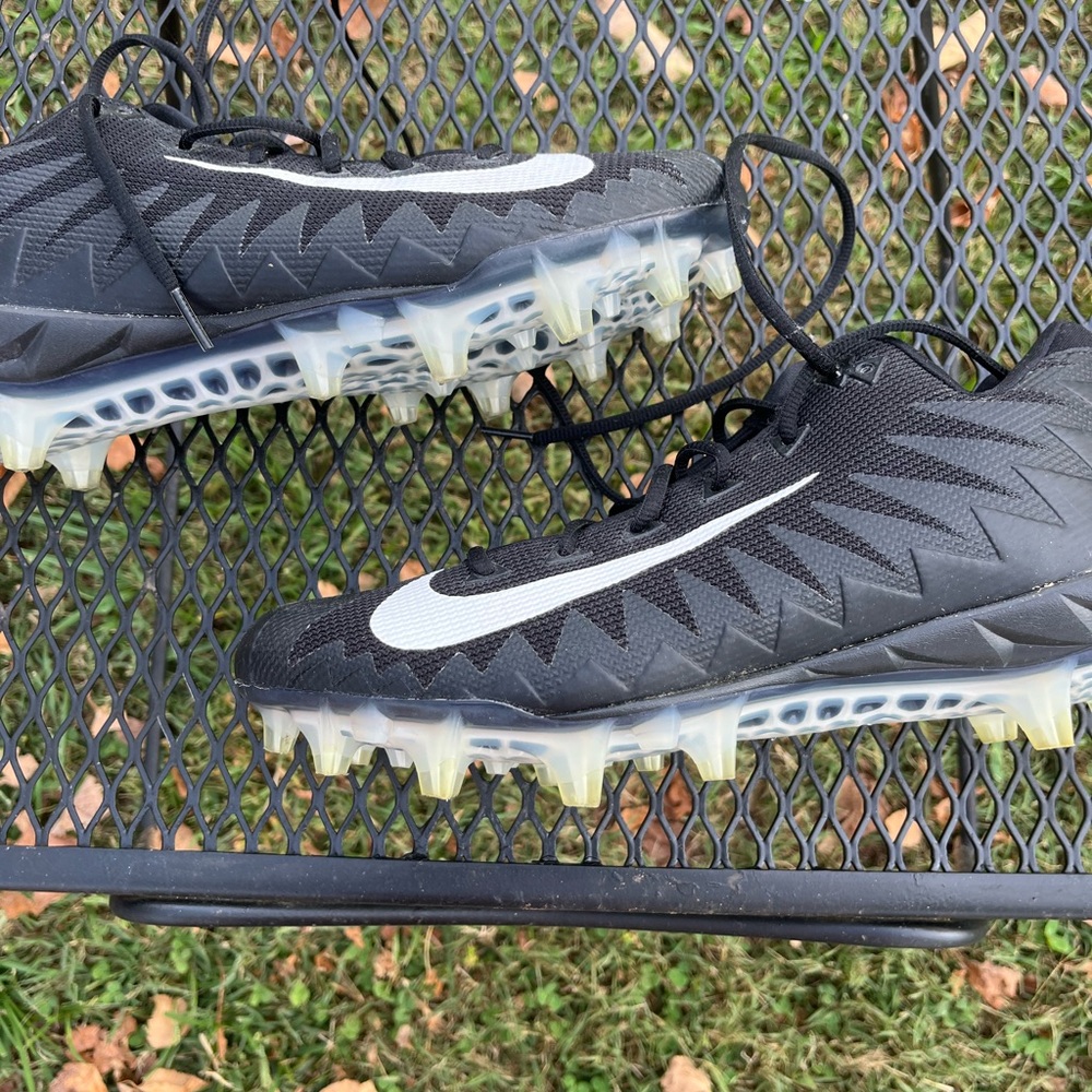 Nike Alpha Black and White Football Cleats